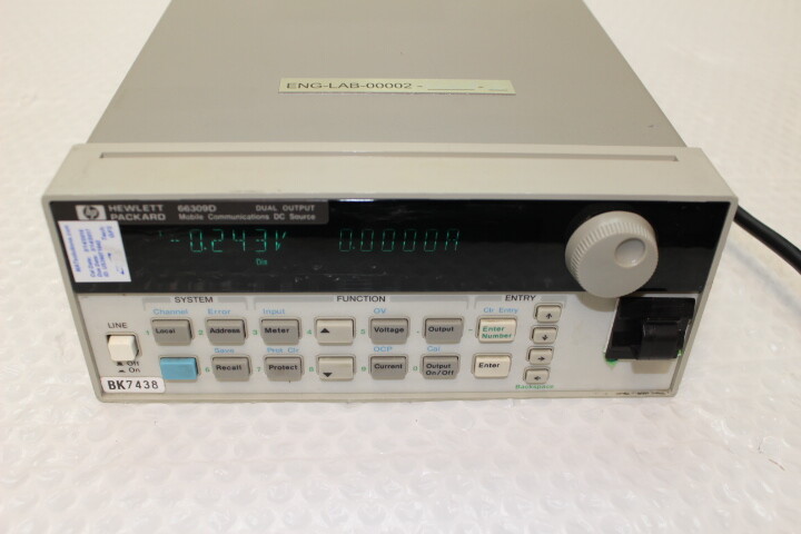 5189 Hewlett Packard 66309D Mobile Communication DC Source