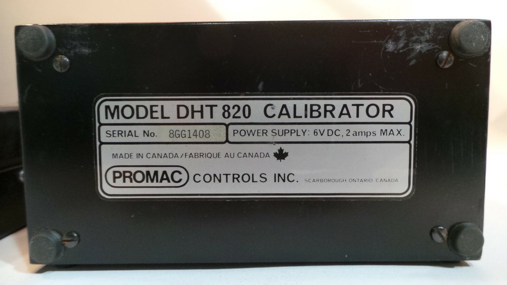 PROMAC CALIBRATOR MODEL DHT-820 WITH POWER SUPPLY