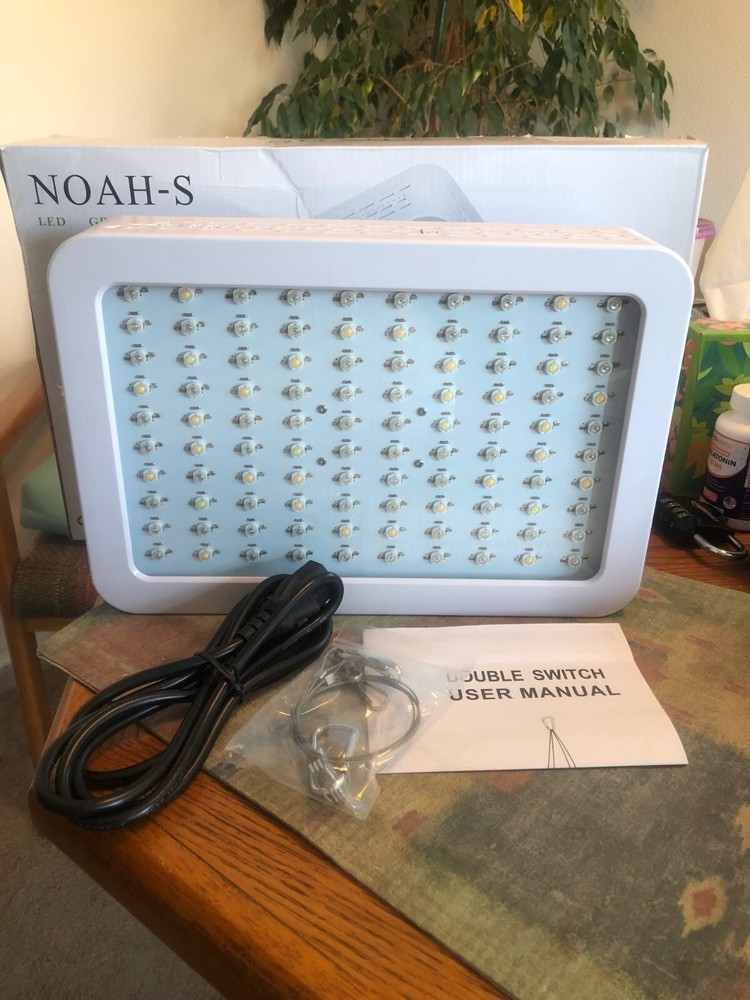 NOAH-S 100 LED Grow Light, 1000W Full Spectrum Plant Light Double Switch