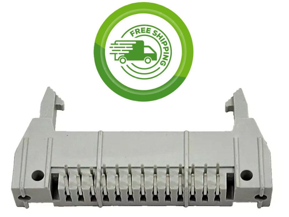 (1x) 26 Pin Right Angle - Quickie Eject Latch Header - PC Mount - 2.54mm