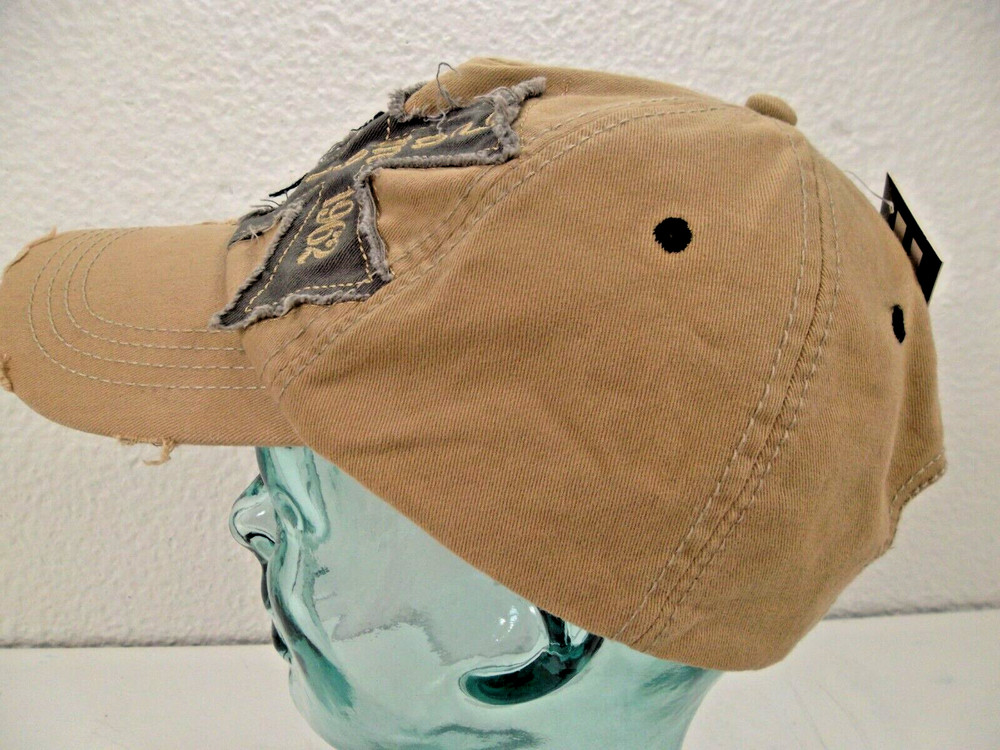Jamaica Tan Distressed Hat Great Look Great Colors