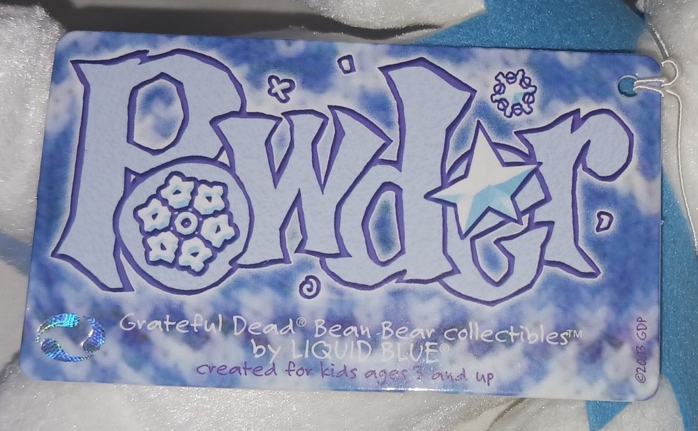 Grateful Dead Bean Bear POWDER 2003 Edition 11