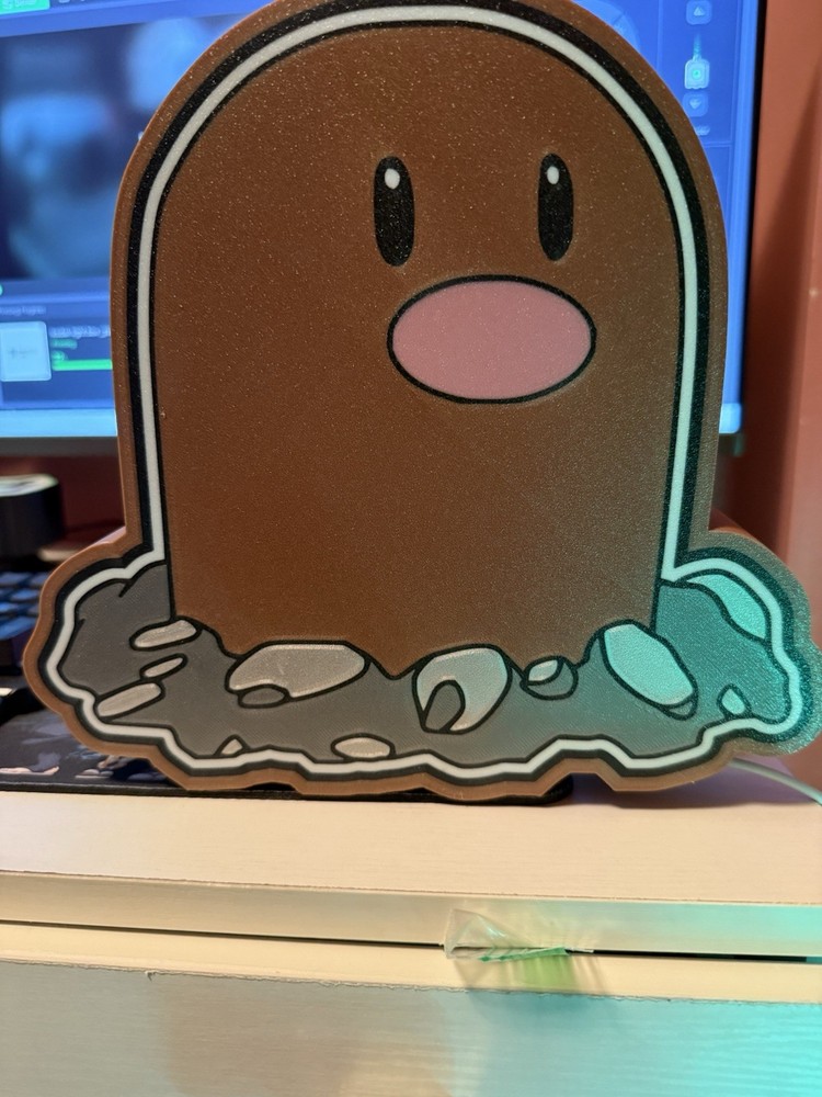 Custom Diglett LED Light Box