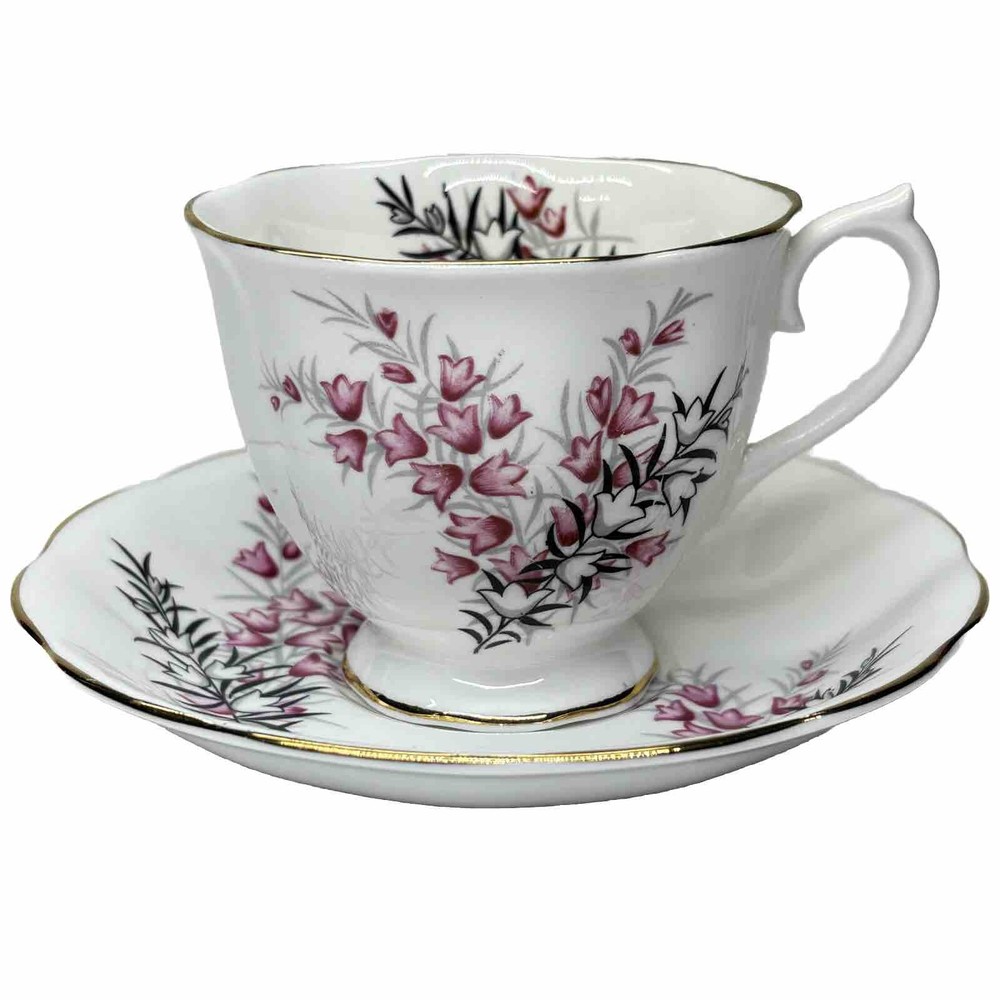 Royal Albert Tea Cup & Saucer Bone China Englan Matches The Pixie Pink Pattern