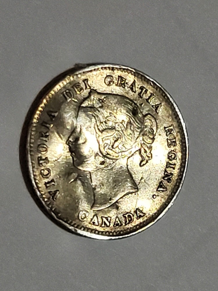Canada 1897 VF Silver 5 cent