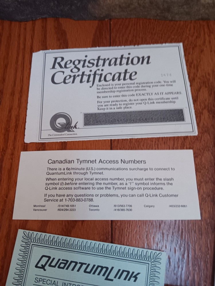 Commodore 64 Quantumlink Manuals Inserts Box Only NO SOFTWARE