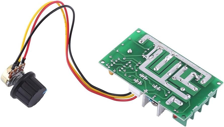 Compact 20A PWM DC Motor Speed Controller | 10V-60V High Efficiency Module