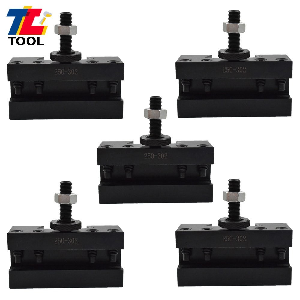 5×CXA #2 250-302 QUICK CHANGE TURNING FACING & BORING TOOL POST HOLDER