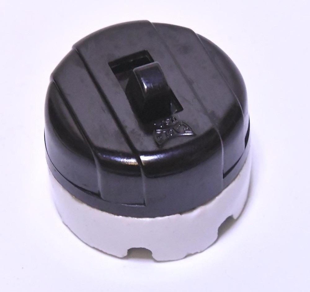 VINTAGE EAGLE ON / OFF ELECTRICAL TOGGLE SWITCH