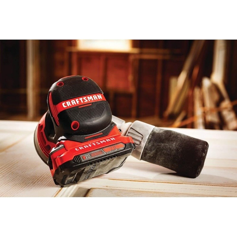 V20 Cordless Random Orbit Sander 12000 OPM Tool Only Dust Collection System New