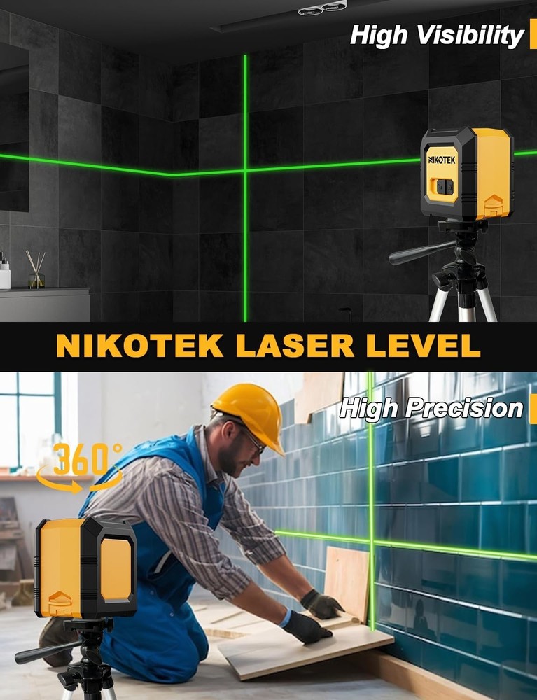 Kit de nivel láser multiusos con trípode