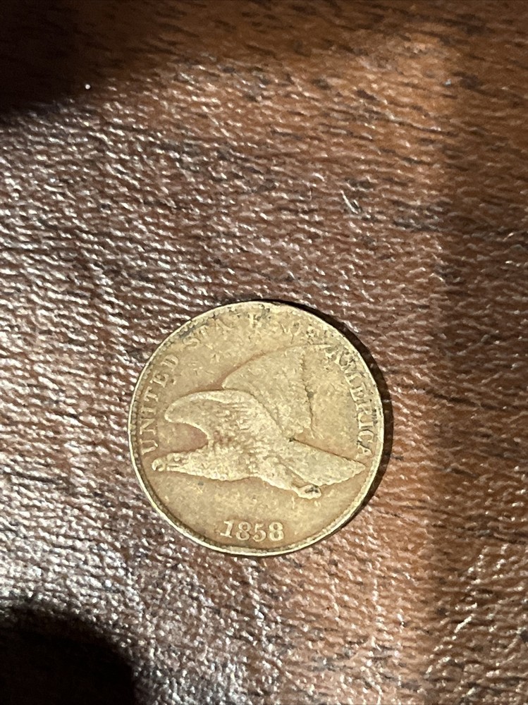 1858 Large Letters Flying Eagle Cent