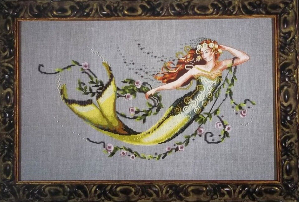 Mirabilia EMERALD MERMAID-Cross Stitch Chart/Pattern-MD77