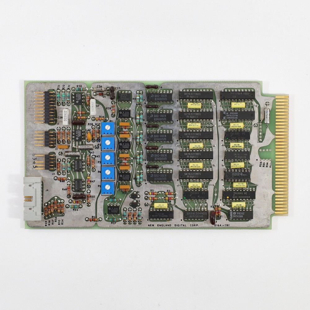 New England Digital Synclavier D164-1181 Computer Bin Card