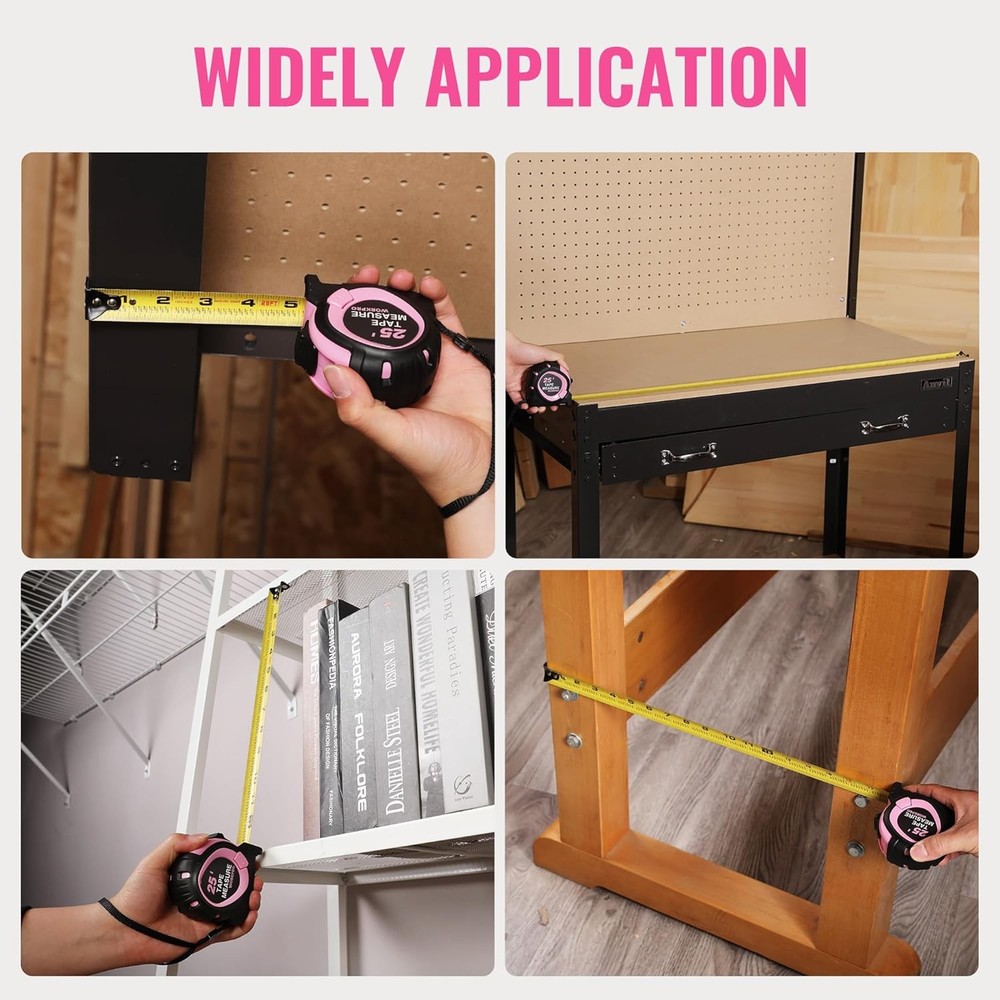 Tape Measure Retractable Compact Magnetic Hook Accuracy Tool