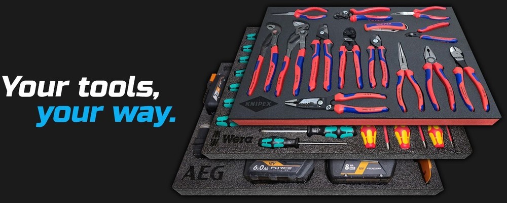 DREMEL DARK shadow foam tool tray insert storage organizer toolbox tool kit set