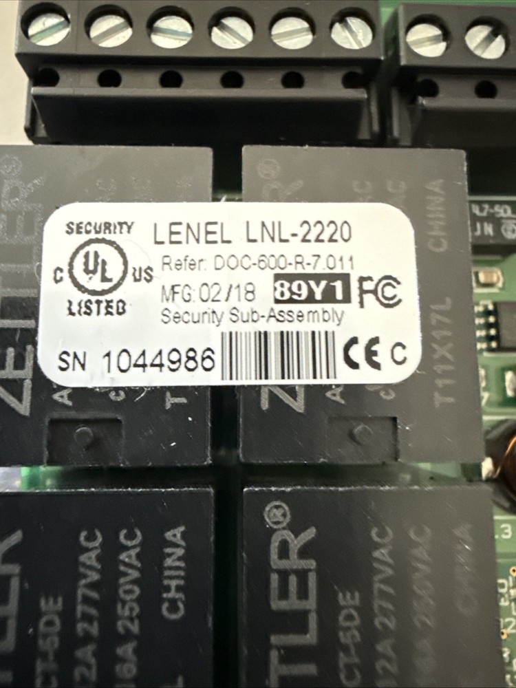 LENEL LNL-2220 Intelligent Dual Reader Controller - Access Control Master Board