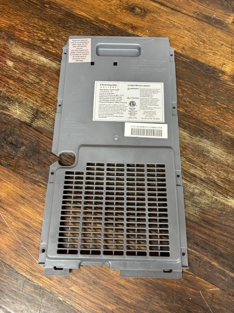 Frigidaire Gallery Ice Maker EFIC255 Replacement PARTS, BACK PANEL