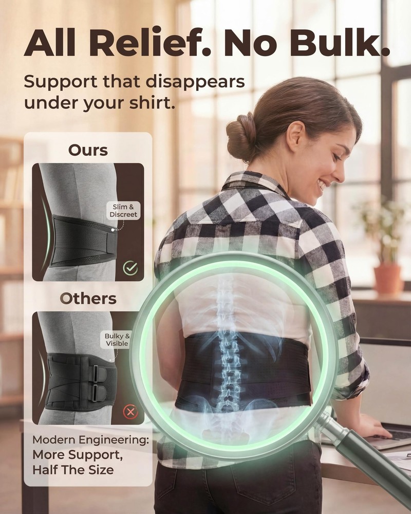 Sparthos Back Brace For Lower Back Pain - Immediate Relief From Sciatica
