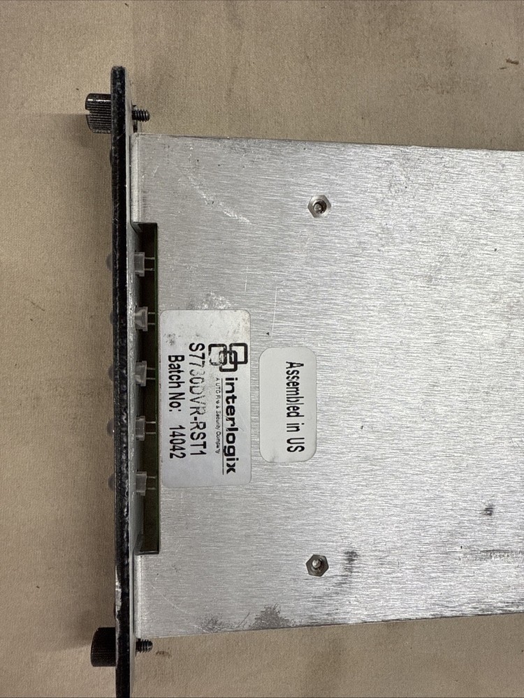 Interlogix Digital Video Security S7730DVR-RST1 MPD Data RX, SM Rack 7730-R