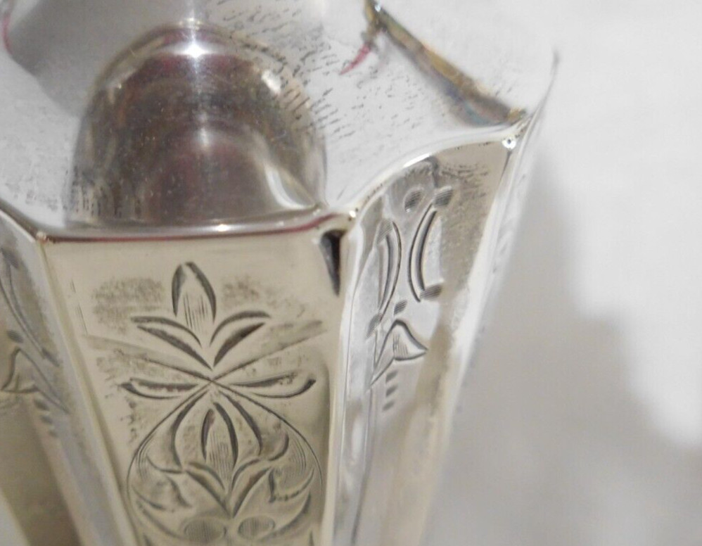 IMPRESSIVE PAIR STERLING SILVER CANDLESTICKS 15" ENGRAVED & FLUTED NO MONOGRAM