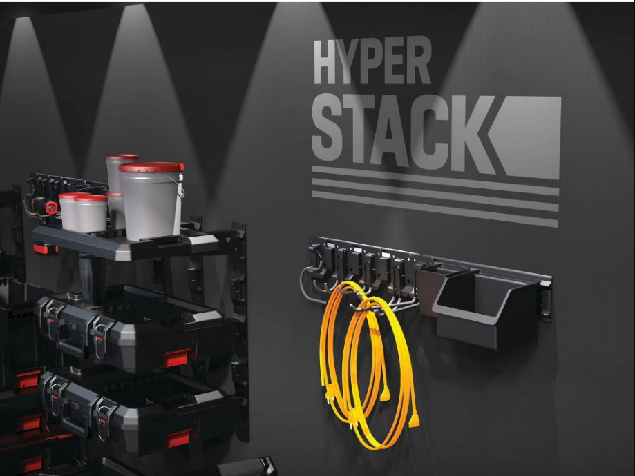 Hyper Stack Heavy Duty Modular Rolling Toolbox System, Black