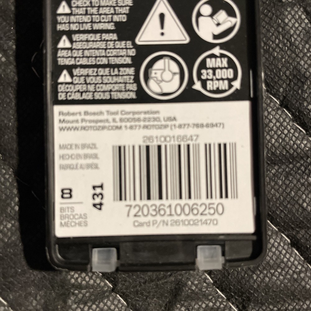 Rotozip ZB8 (8 Drywall Bits)