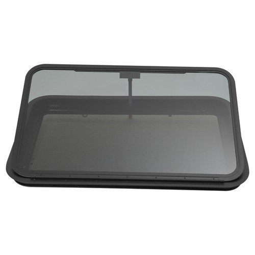 RV Window Push Out Glass Camper Exit Window Rectangular Venting Window 38-42mm