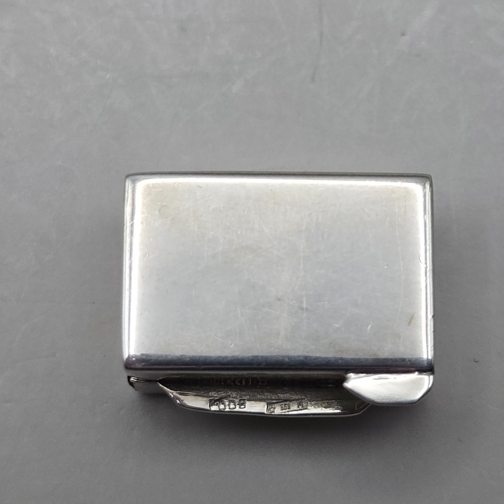 Antique Small Continental 800 Silver Pill Box Snuff Box