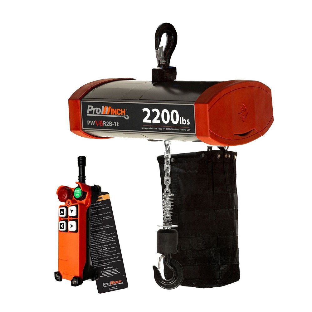 Stage Hoist 82 ft 220V 60HZ 3 Phase Wireless and link programable 1 Ton