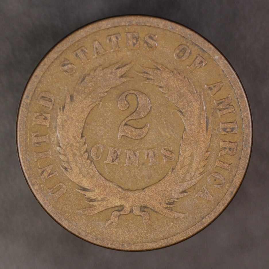 1865 TWO CENT PIECE FRESH FROM AN ORIGINAL COLLECTION-LOT AA3237