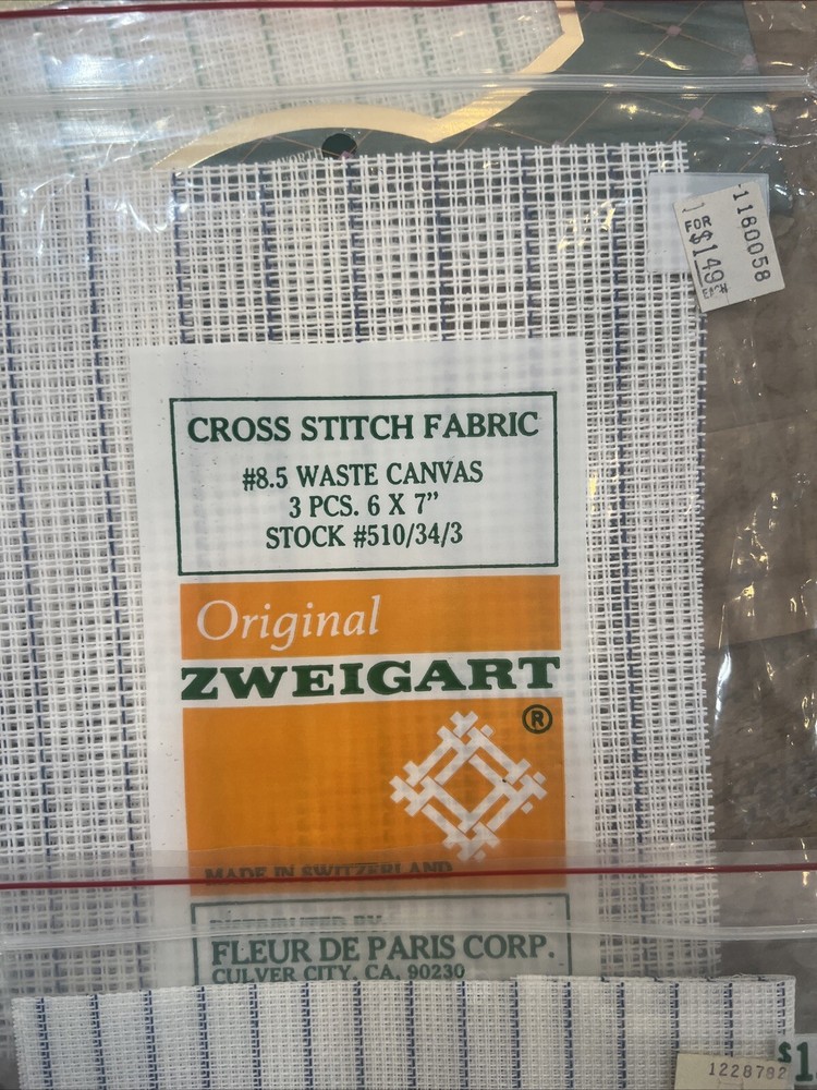 Charles Craft Cross Stitch Fabric Mixed 12 Pc Lot