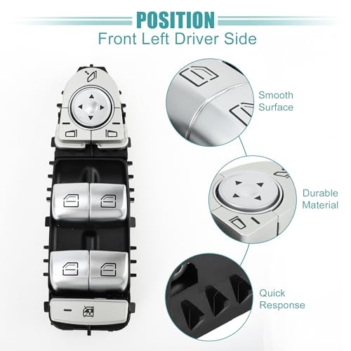 Front Left Driver Side Power Window Switch Window Control Switch Fit for