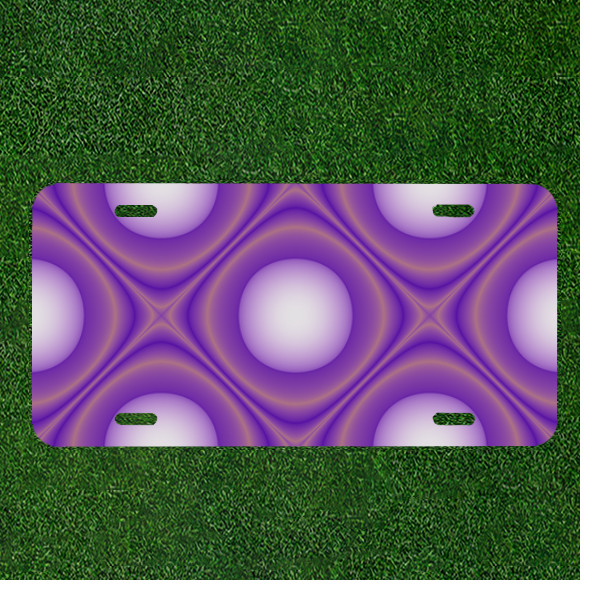 Creative Personalized Car License Plate With Abstract Background Design