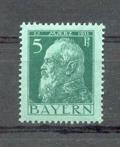 BAYERN 77IIx Riffeling Postfrisch