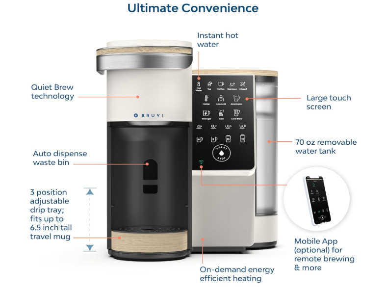 BRUVI The Bruvi Bundle | Single-Serve Coffee System