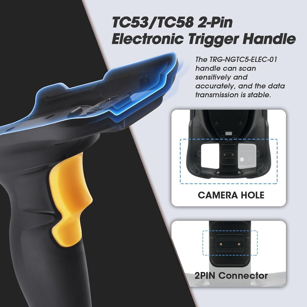 Trigger Handle With Protective Case for Zebra TC53 TC58 TRG-NGTC5-ELEC-01