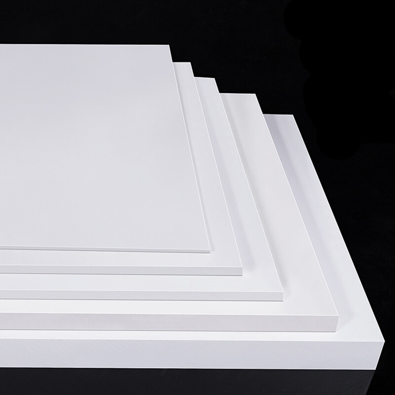 White PTFE Sheet Plate Hard Plastic Panel High Thermoplastic Thick 0.2-30mm DIY