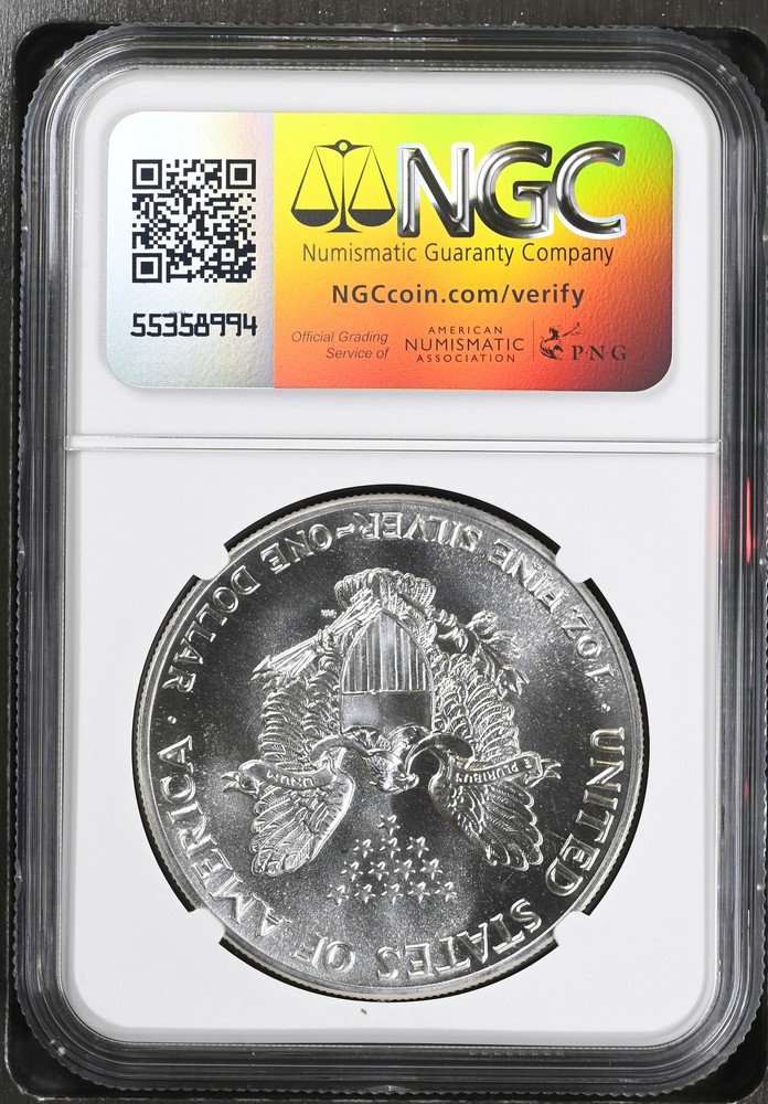 1987 Bullion Silver Eagles NGC MS-69