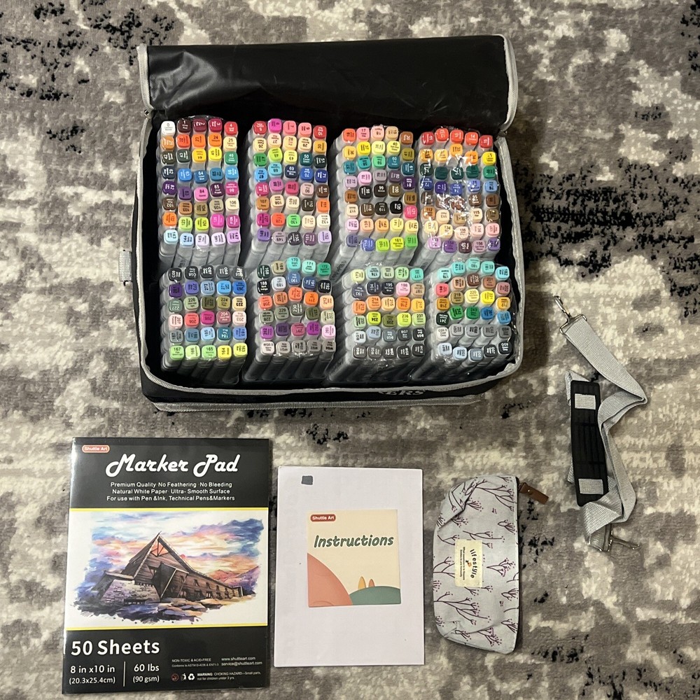 Shuttle Art 280 Colors Dual Tip Alcohol Based Art Markers