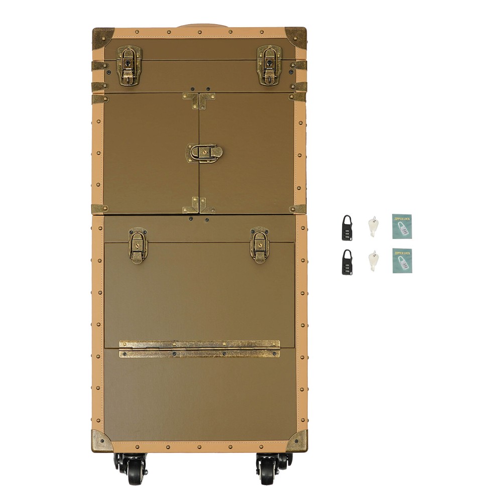 Professional Rolling Makeup Train Case Makeup Storage Organizer Cosmetic Trolley