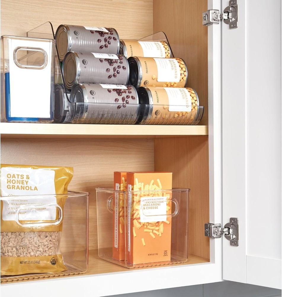 iDesign Pantry Storage Bins with Handles - Cube Organizer