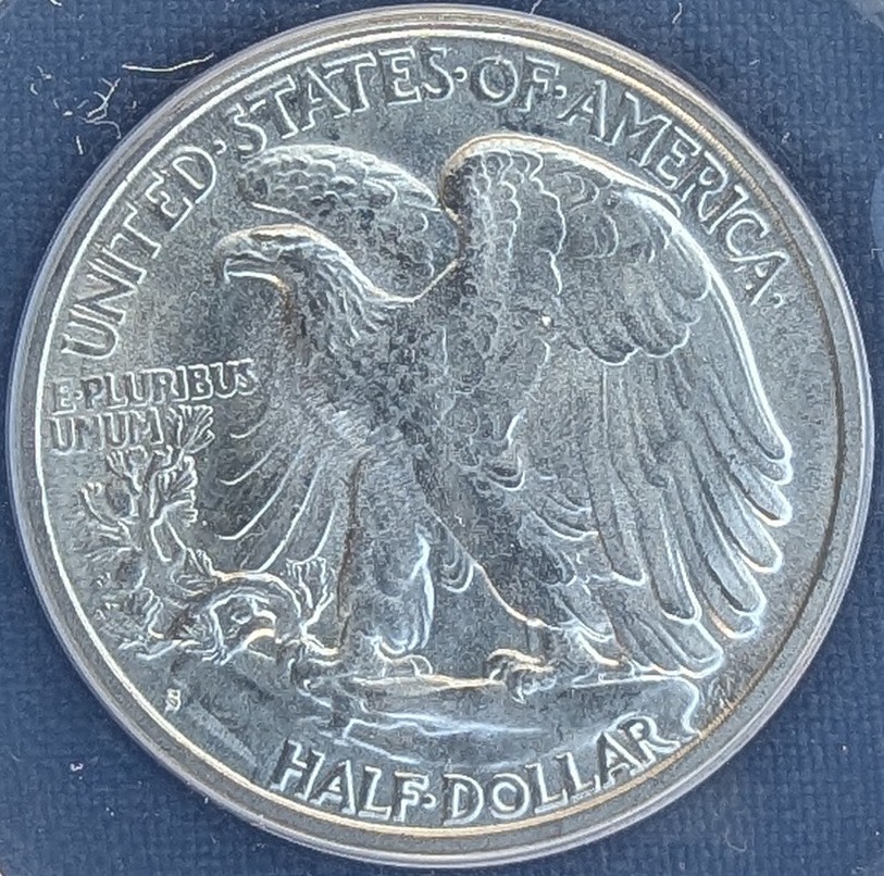 1943-S 50C Walking Liberty Half Dollar - MS64