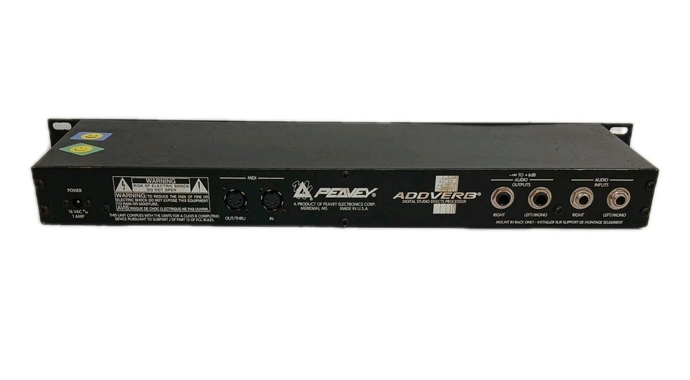 Peavey AddVerb III 3 Digital Studio Effects Processor POWERS ON *UNTESTED* READ