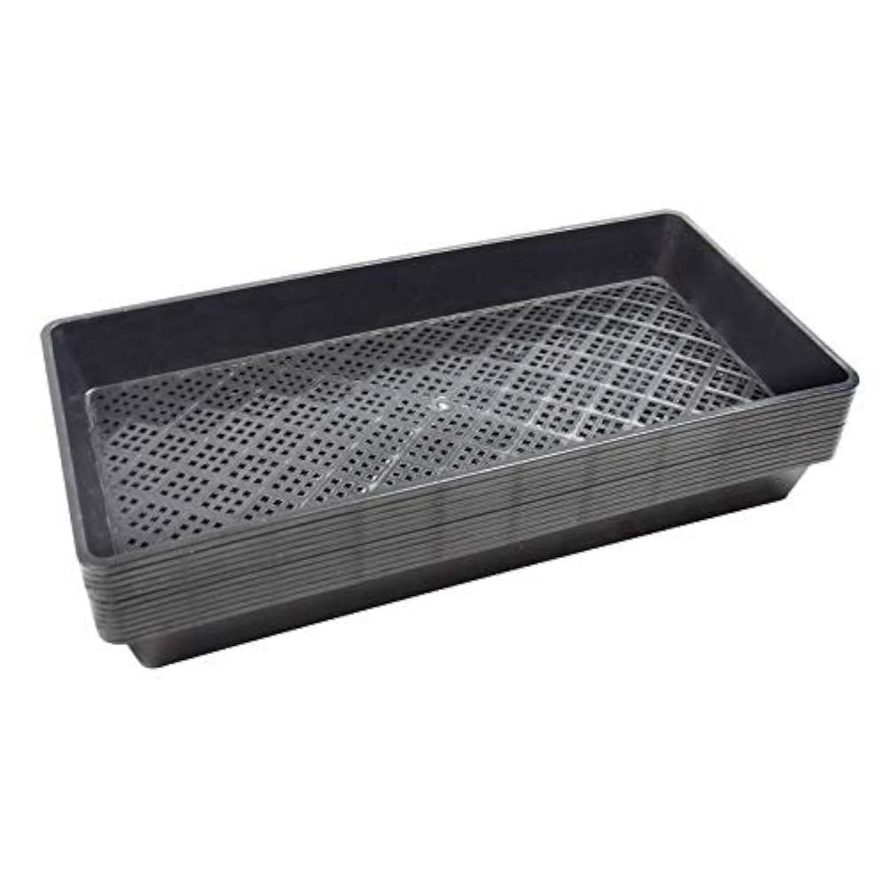 1020 Mesh Bottom Seedling Trays for Soil Blocking  Microgreens - 10-Pack