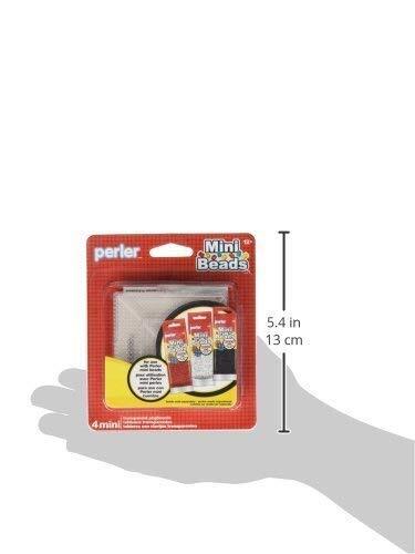 Perler Mini Beads Square Mini Pegboard Set, 4 pcs