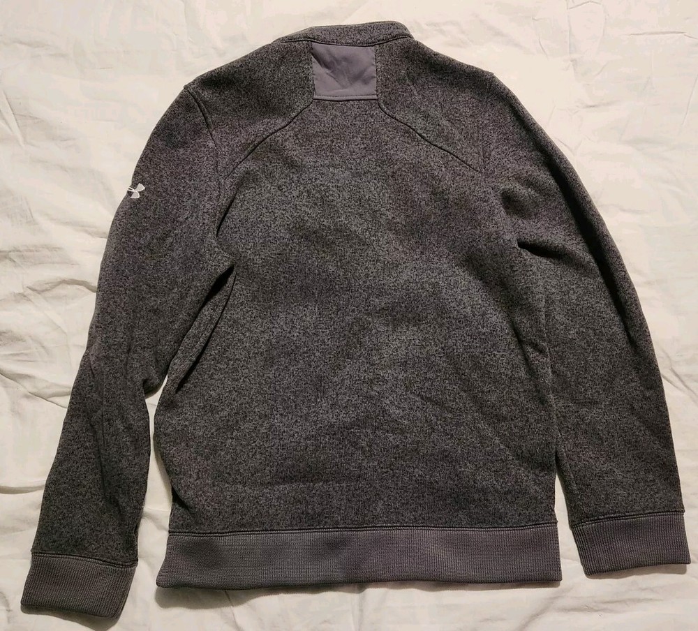Men's Under Armour Pullover Jacket Loose Gray Size Medium M Cold Gear