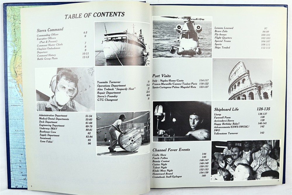 USS Sierra (AD-18) 1990 Mediterranean Deployment Cruise Book