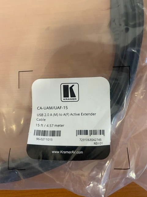 Kramer USB 2.0 Extension 4.57m CA-UAM/UAF-15 - Active Extender Cable
