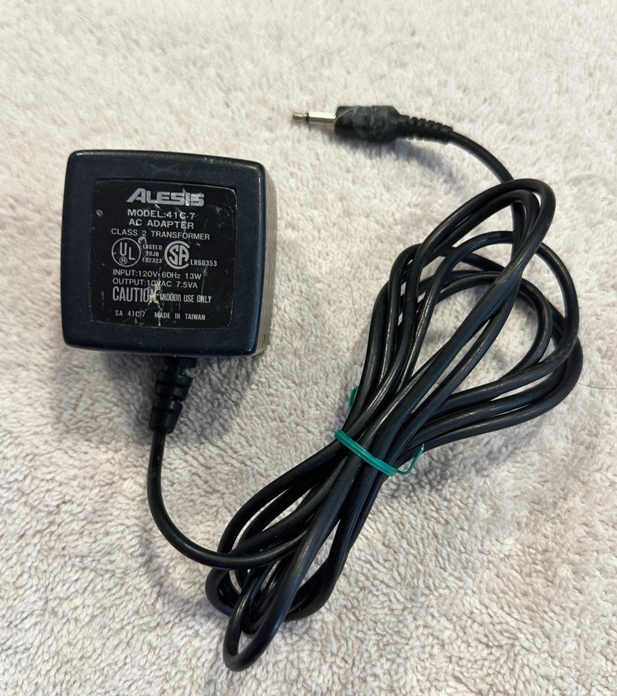 Original Alesis 41C-7 Type B Power Supply Adapter - 10VAC 7.5VA Transformer NICE